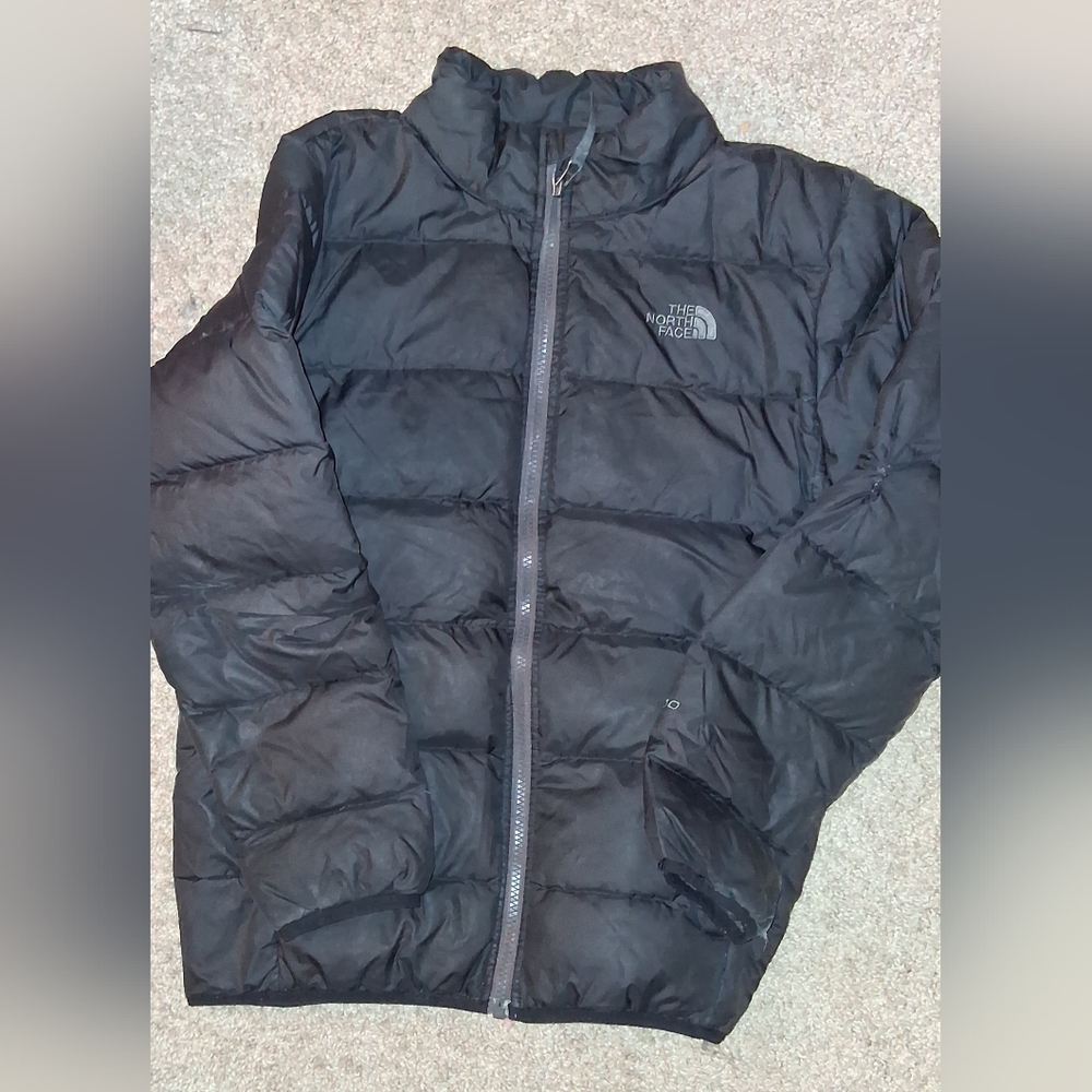 North Face Boys Girls Kids Size 14/16 Large Black Winter Coat